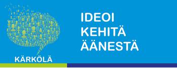 Ideoi kehitä äänestä Kärkölä logo