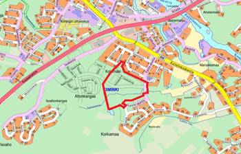 Suunnittelualueen likimääräinen rajaus