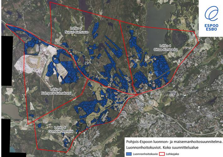 Suunnittelualueen karttakuva.