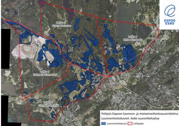 Suunnittelualueen karttakuva.