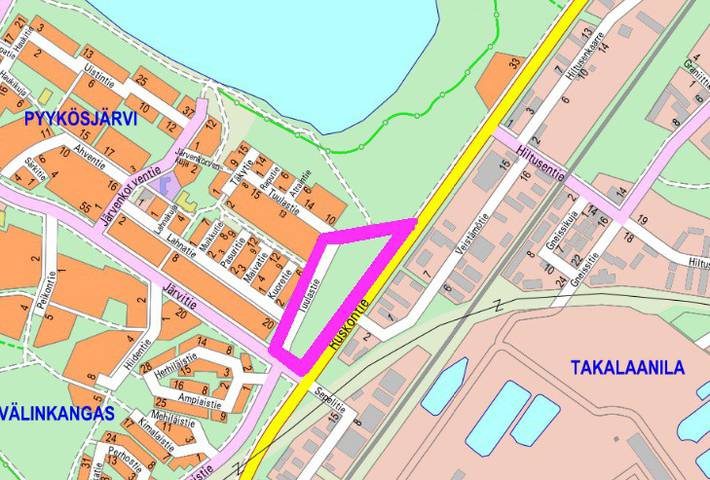 Suunnittelualueen likimääräinen rajaus