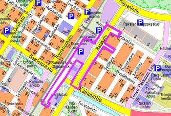 Suunnittelualueen likimääräinen rajaus