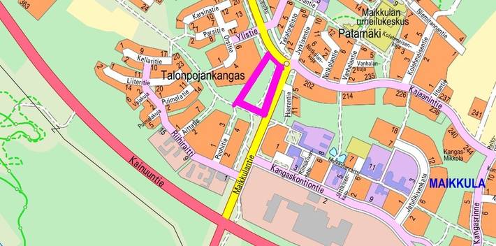 Suunnittelualueen likimääräinen rajaus