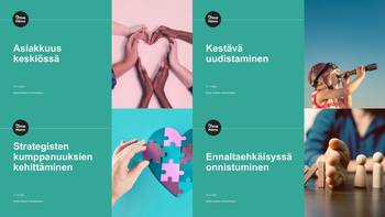 Oma Hämeen uuden strategian neljä painopistettä.