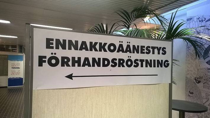Ennakkoäänestys - Förhandsröstning