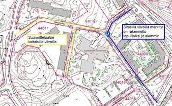 Karttakuva suunnittelualueesta