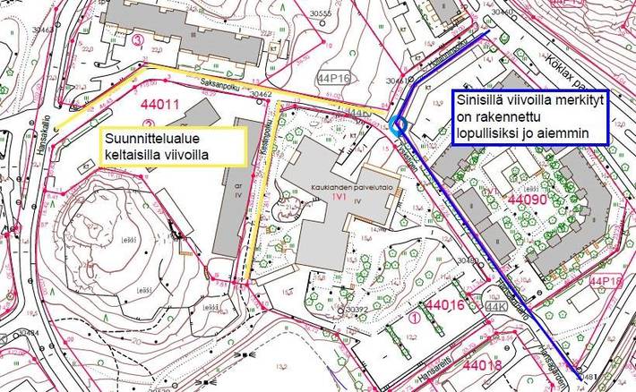 Karttakuva suunnittelualueesta