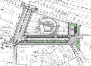 Koostekuva hankkeen suunnitelmaluonnoksista