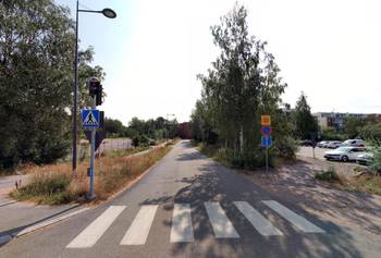 Kuvassa Gräsanlaaksonkuja nykytilassa kuvattuna 2019 syksyllä.