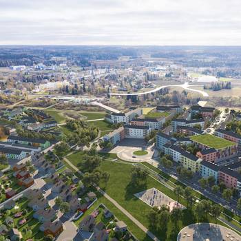 Nikkilän kartanon keskuksen havainnekuva