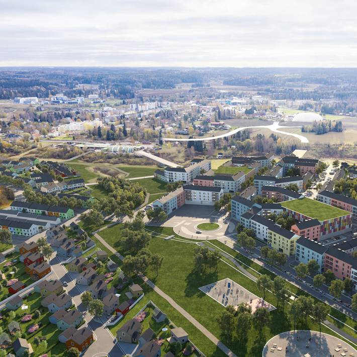 Nikkilän kartanon keskuksen havainnekuva