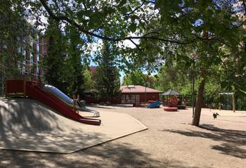 Kuva asukaspuistosta