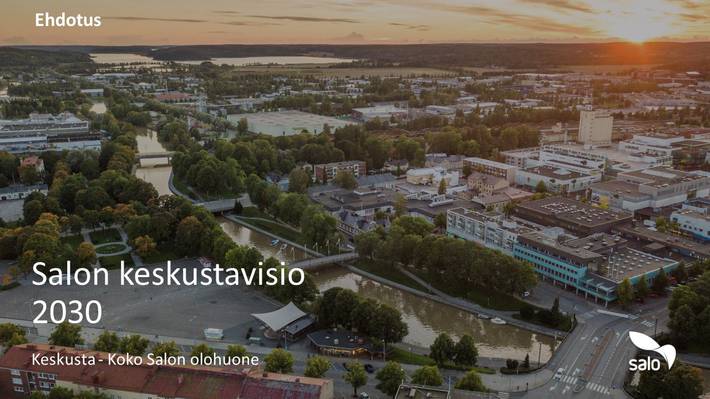 Salon kaupunkikeskustan visioluonnoksen kansikuva