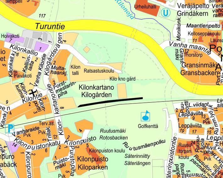 Karttakuva suunnittelualueesta