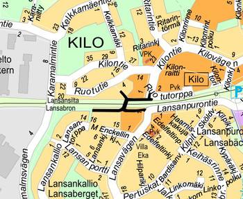 Karttakuva suunnittelualueesta